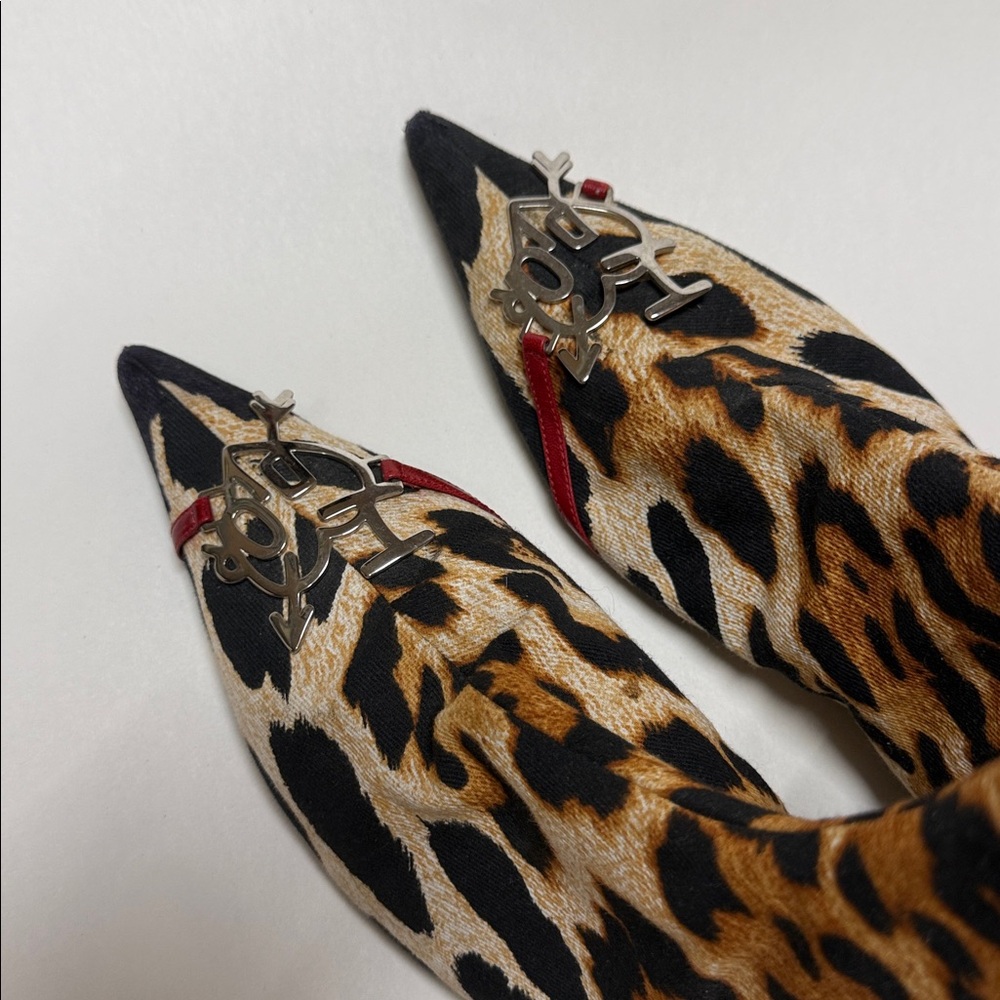 Authentic vintage Christian Dior leopard boots 38.5 john galliano - Picture 11 of 17